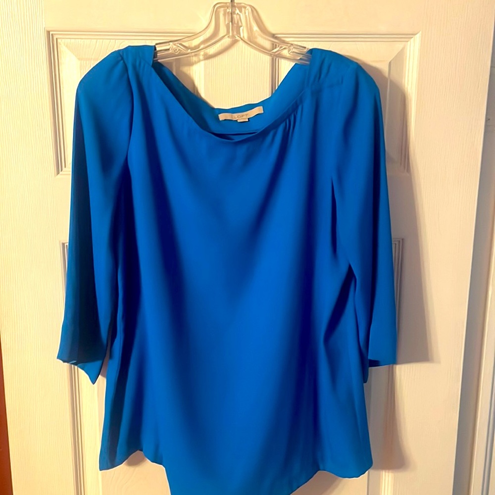 Royal blue blouse